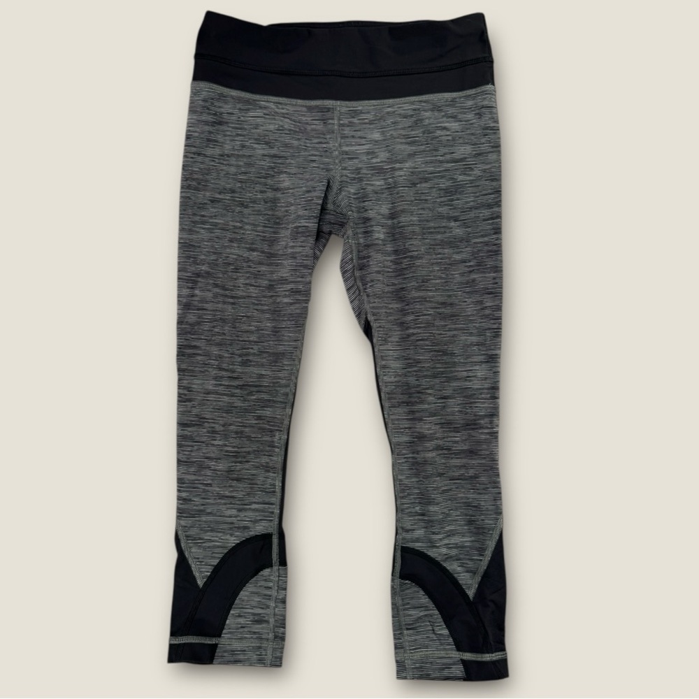 Lululemon Athletica‎ Heathered Gray and Black Leggings